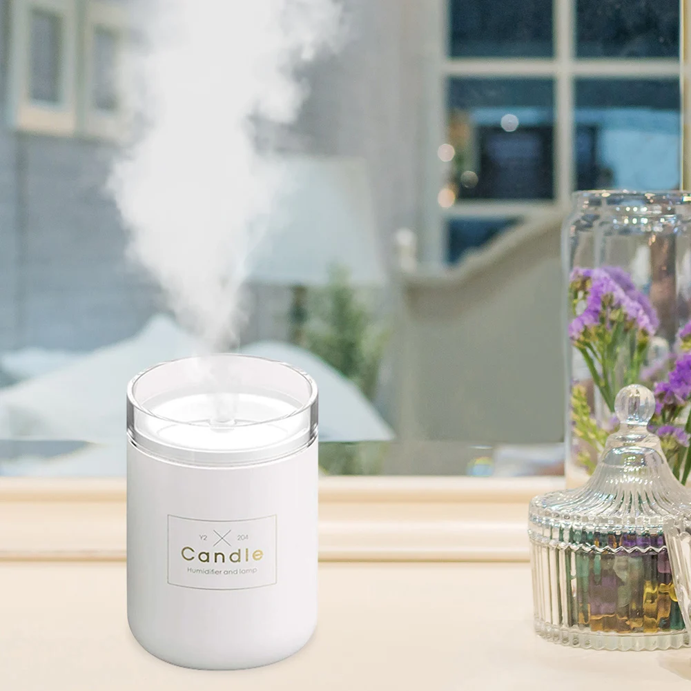 Candela Mist Maker Fogger Atmosphere Light Mini diffusore di aromi idratare la pelle alleviare la fatica deodorante per ambienti fragranza