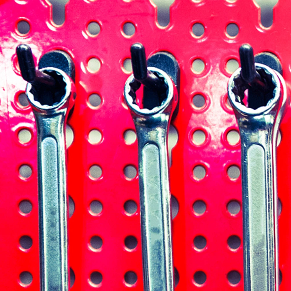 

50Pcs Pegboard Hooks Plastic Utility Hangers Compact Sturdy Heavy Duty for Garage Home Storage Tool Organization