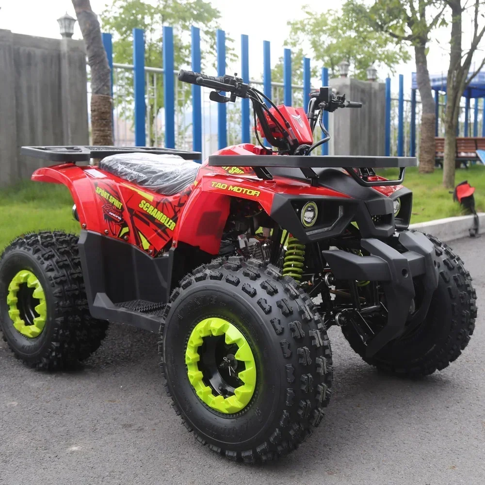 125cc Quad Bike Atv For Kids Drum Automatic Disc 36V Electric Start  Chain Drive 2WD