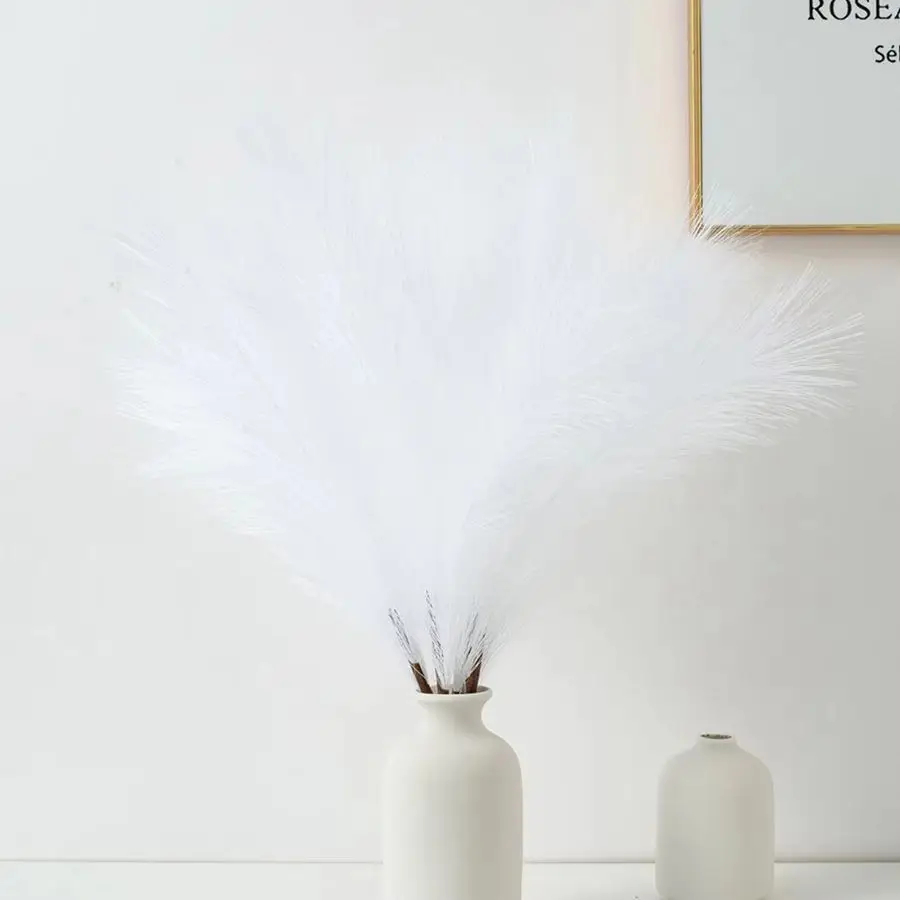 Artificial Plant Pampas Grass Reed Home Room Wedding Bridal Bouquet Outdoor Garden Festival Wreath Festival DIY Box Table Decora