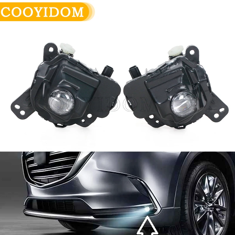 Fog Light For Mazda CX3 2016 2017 CX4 Atenza 2017 2018  CX9 2017 2018 Foglights Bumper Grille Signal Lamp Driving lamp