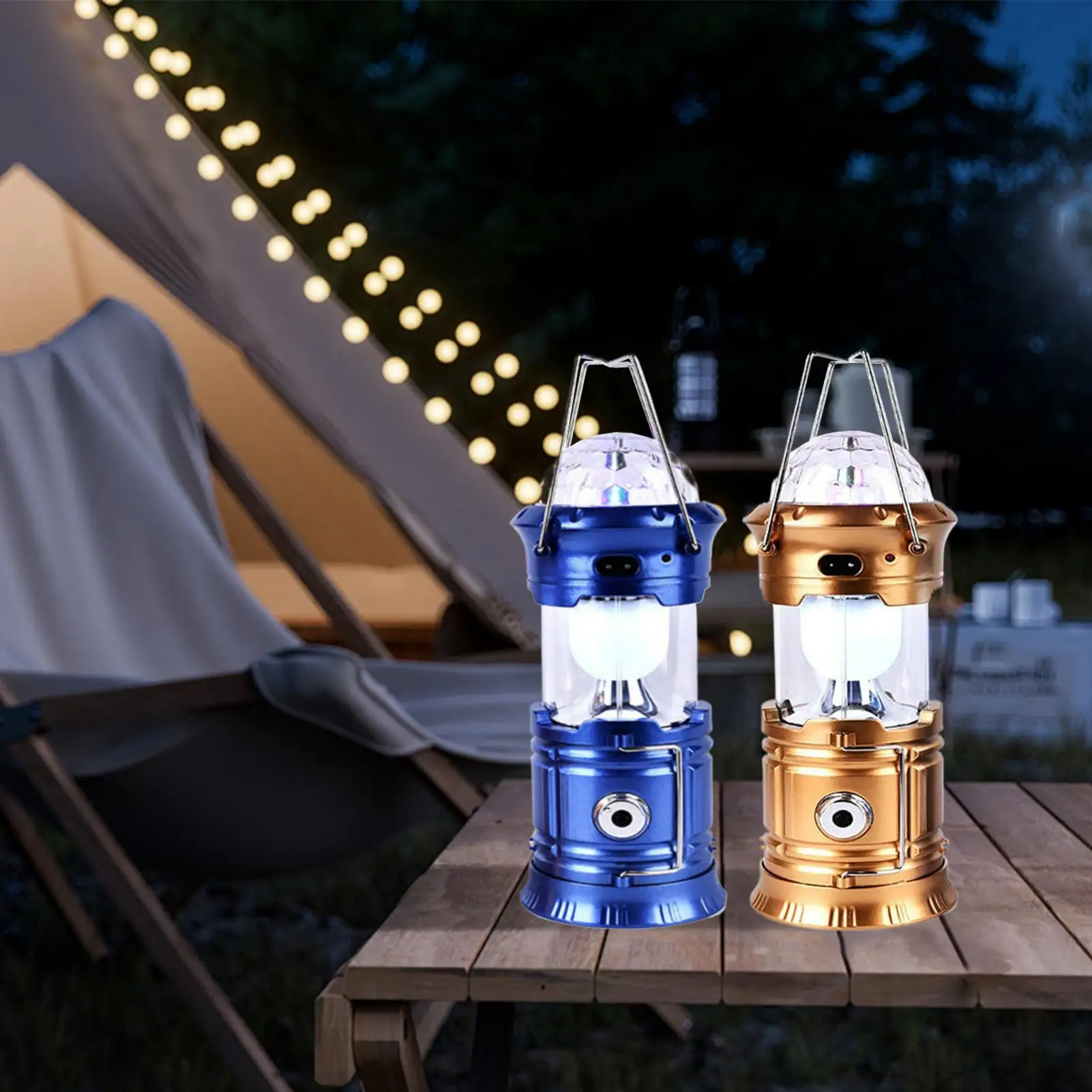 Camping Lights Colorful Portable Hiking Lantern Stage Performance Lamp For Hiking Climbing Fishing Picnic Patio Winter Adventure