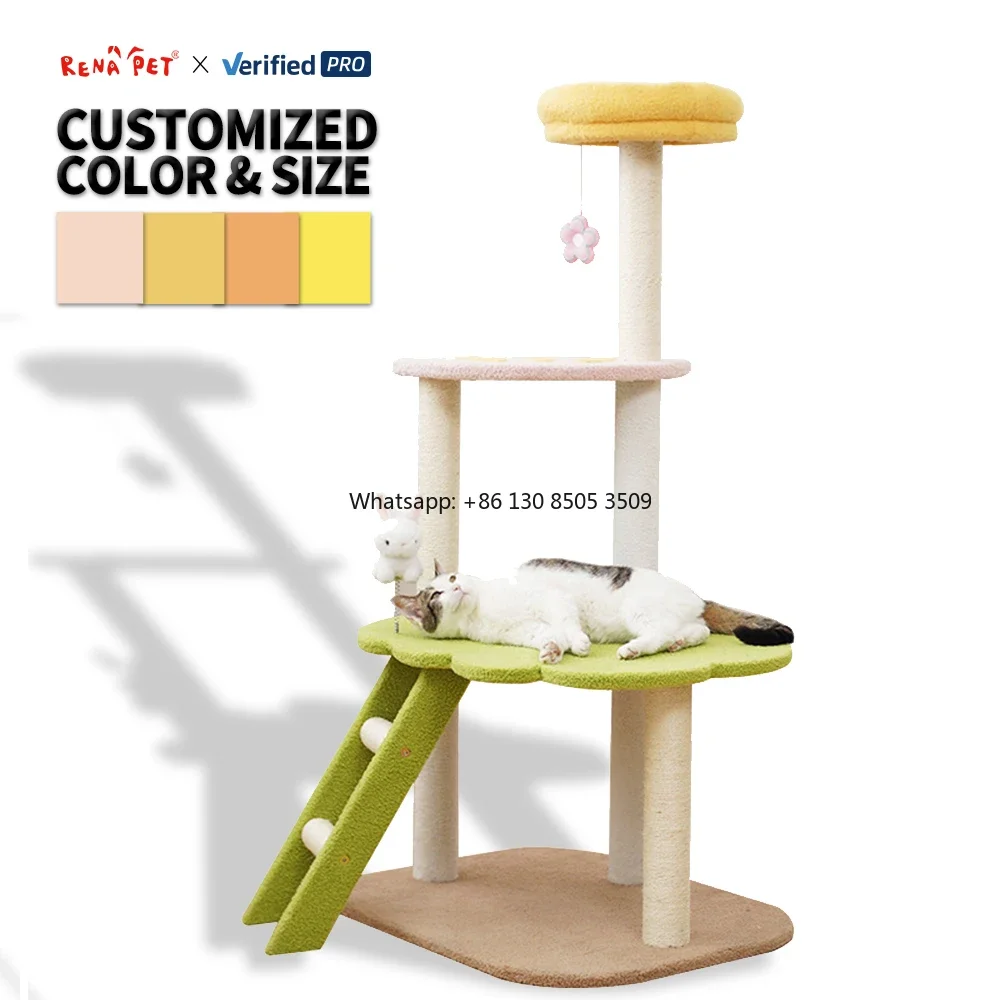 

Manufacturer Wholesale Climbing Flower Cat Tree House