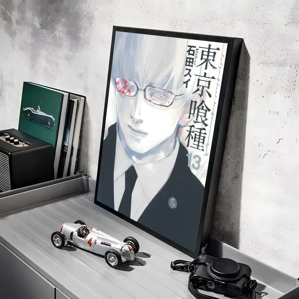T-Tokyo Ghoul Anime-Poster-Aufkleber, HD-Gemälde, selbstklebende Kunst für Schlafzimmer, Wohnzimmer, Heimdekoration, moderne Wandaufkleber, Geschenk – Detail 29