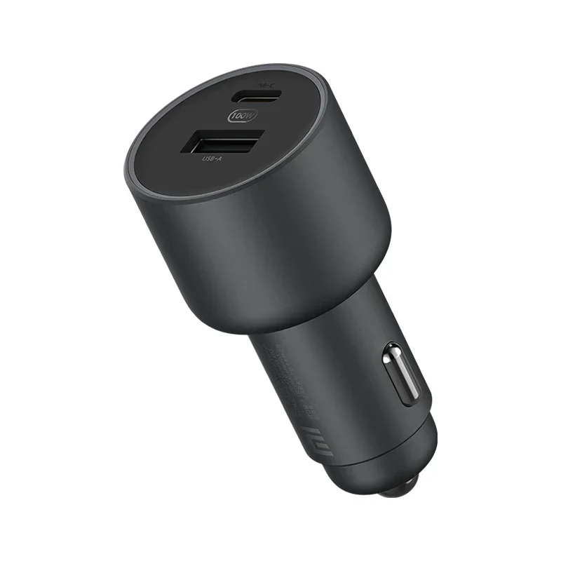 Original Xiaomi 100W Car Charger Dual USB Quick Charge Wireless Mi Car Charger 100W USB-A USB-C Dual Output LED Power