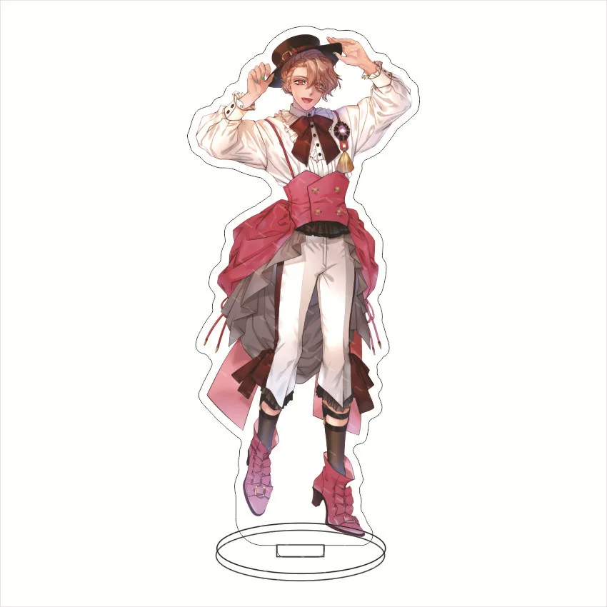 Anime Obey Me! Acrylic Stand Model Plate Lucifer Mammon-Leviathan Satan Asmodeus Beelzebub Belphegor Cosplay Toy key chain