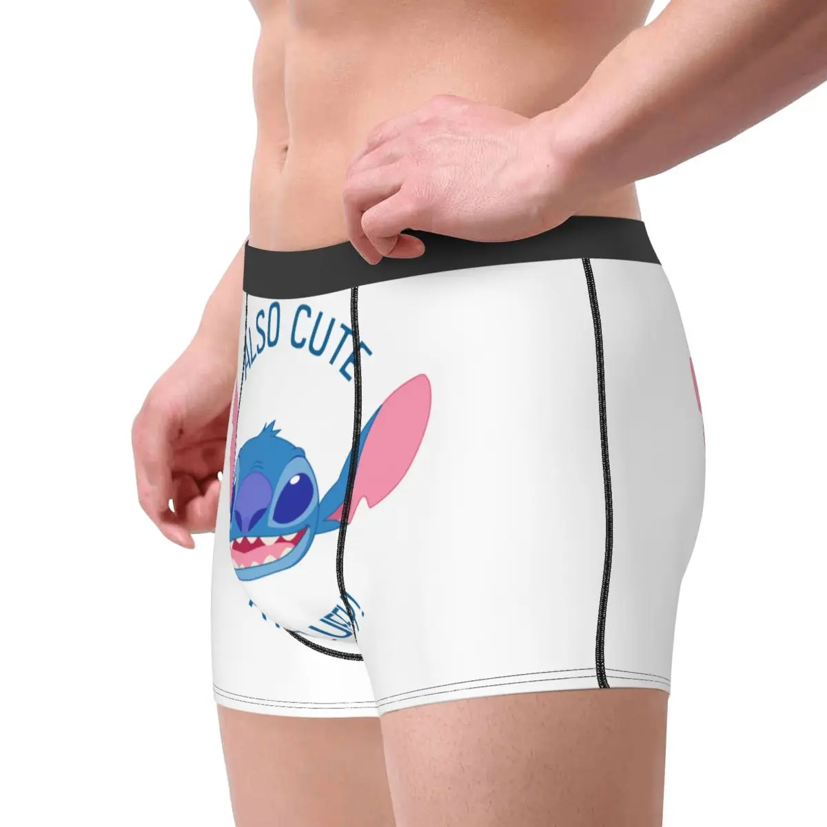 الكرتون الرسوم المتحركة التلفزيون غرزة الملاكم السراويل الرجال 3D المطبوعة الذكور تمتد سراويل داخلية ملخصات #3