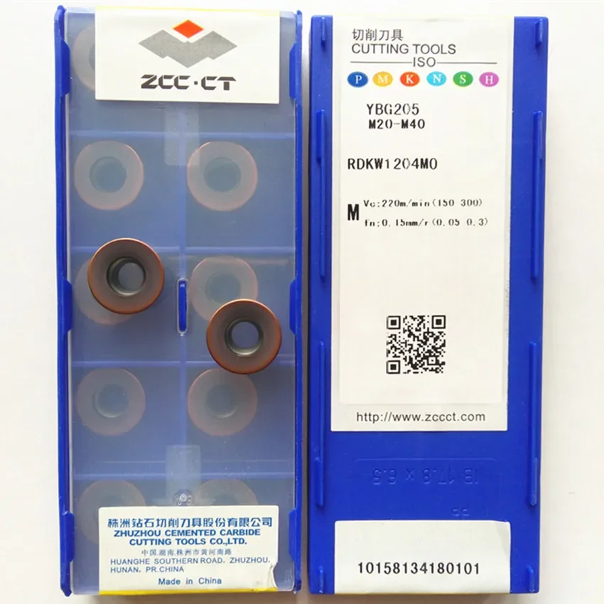 ZCC.CT RDKW1204MO YBG202 YBG205 Carbide Inserts RDKW Milling Insert