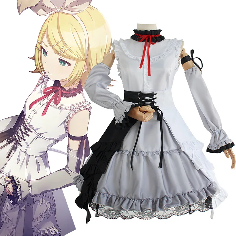 Customized Size Kagamine Rin Cosplay Costume Anime PJSK Project