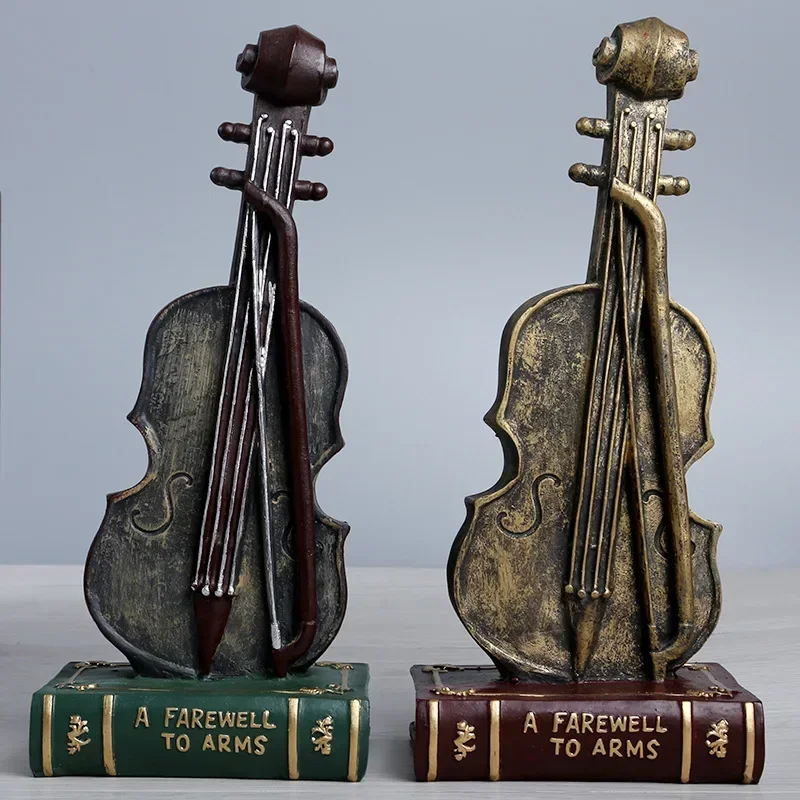 

Music Sculpture Violin Resin Statue for Home Decor Home Decoration Accessories Nordic Home Decor Abstract