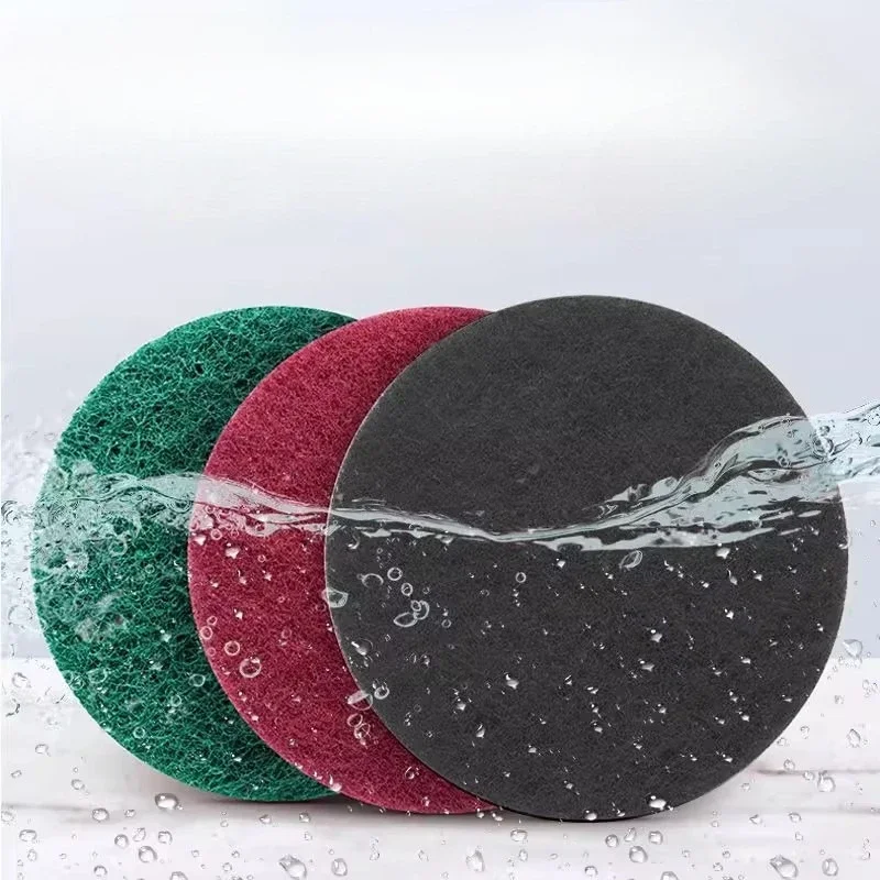 

4-дюймовые 5-дюймовые промышленные бархатные чистящие подушечки для удаления ржавчины, подготовки и полировки поверхностей Самоклеящиеся круглые полировки