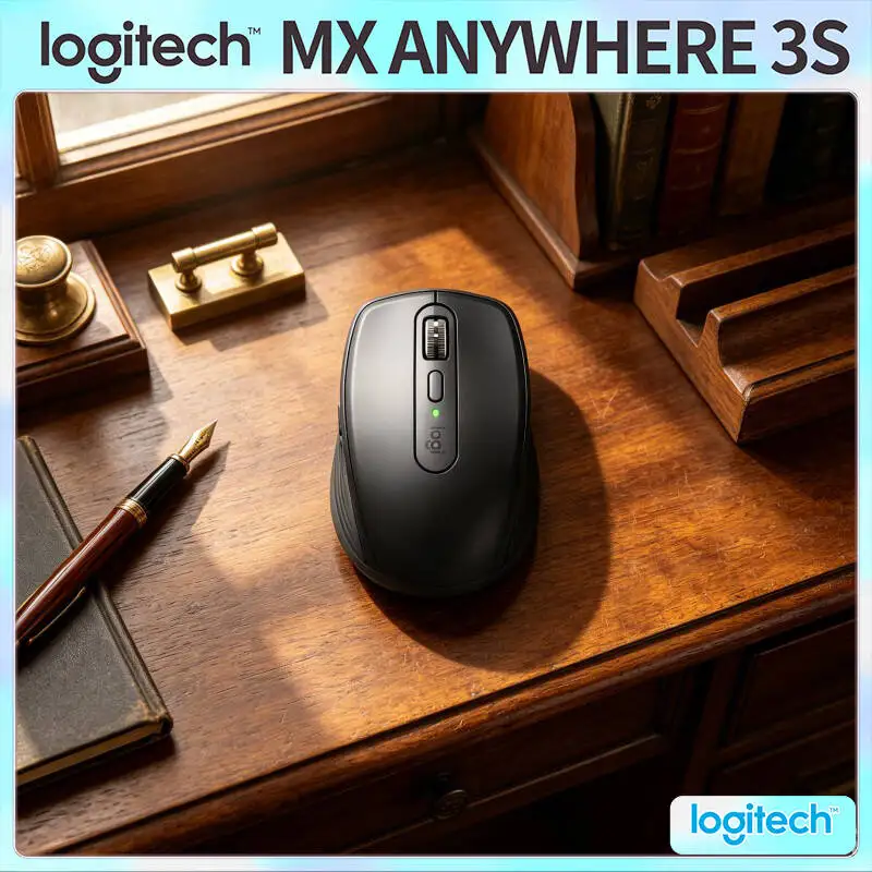 Creator MX Anywhere 3S - 8000 DPI, MagSpeed Scroll, USB-C Quick Charge, Perfect for Outdoor Workspace & Mobile Office