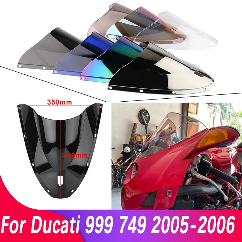 Suitable for Ducati motorcycle windshield 999 749 2005 2006 double bubble accessory fairing deflector image 2