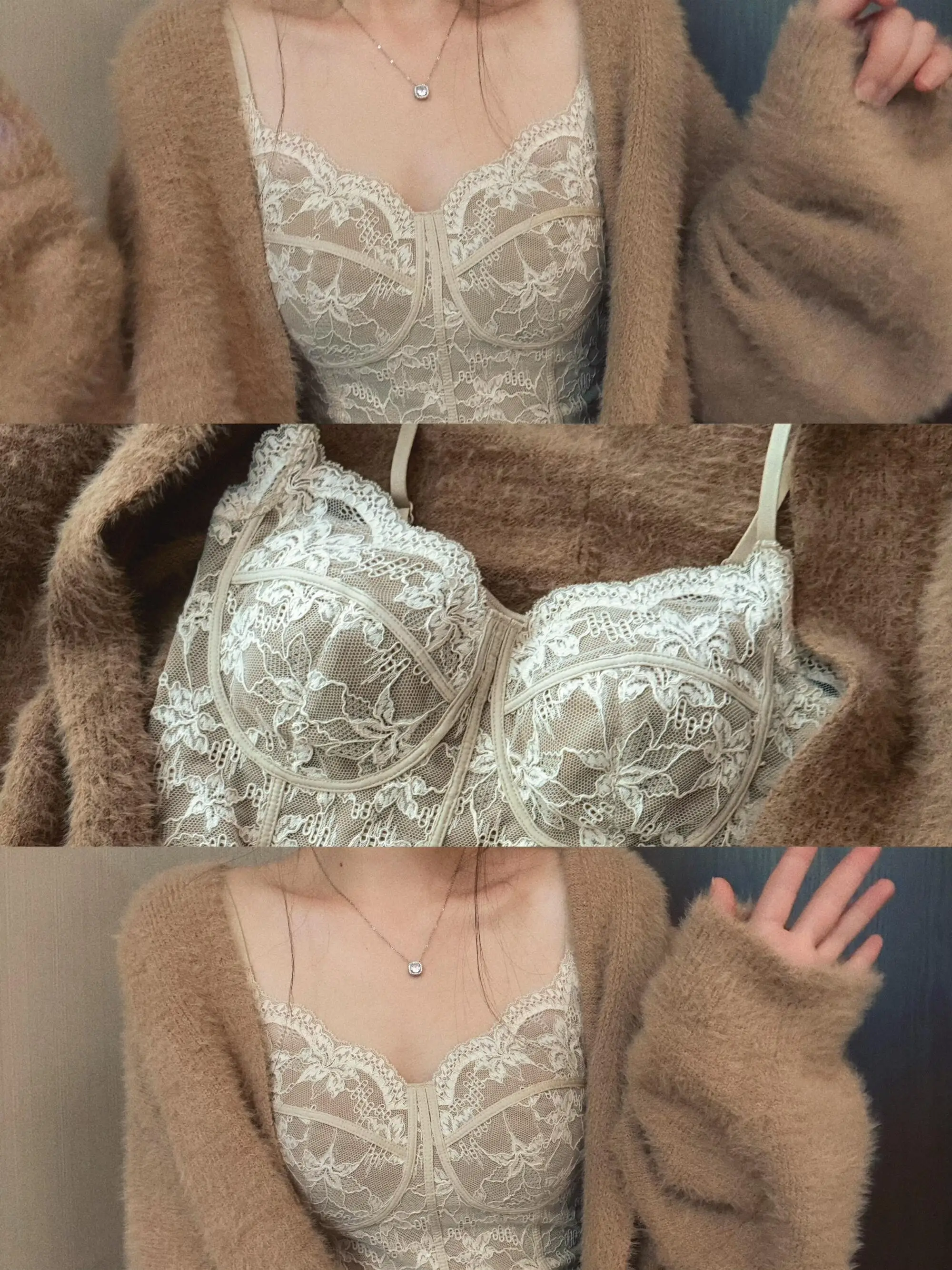 

Кружевной топ Charmtine с интегрированными вставками, коротким рукавом, V-образным вырезом, застежкой-молнией, облегающий, осенне-зимний, модный женский топ