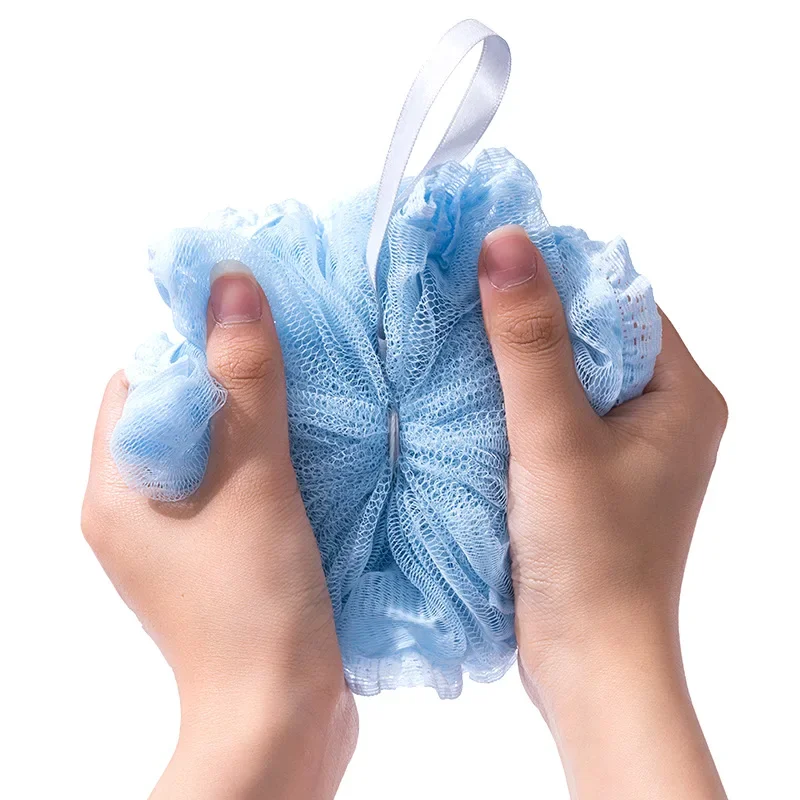 

Large Bath Shower Sponge Ball Lace Soft Bubble Flower Bath Ball Body Shower Cleaning Exfoliating Scrubbers Bathroom Clean Tools