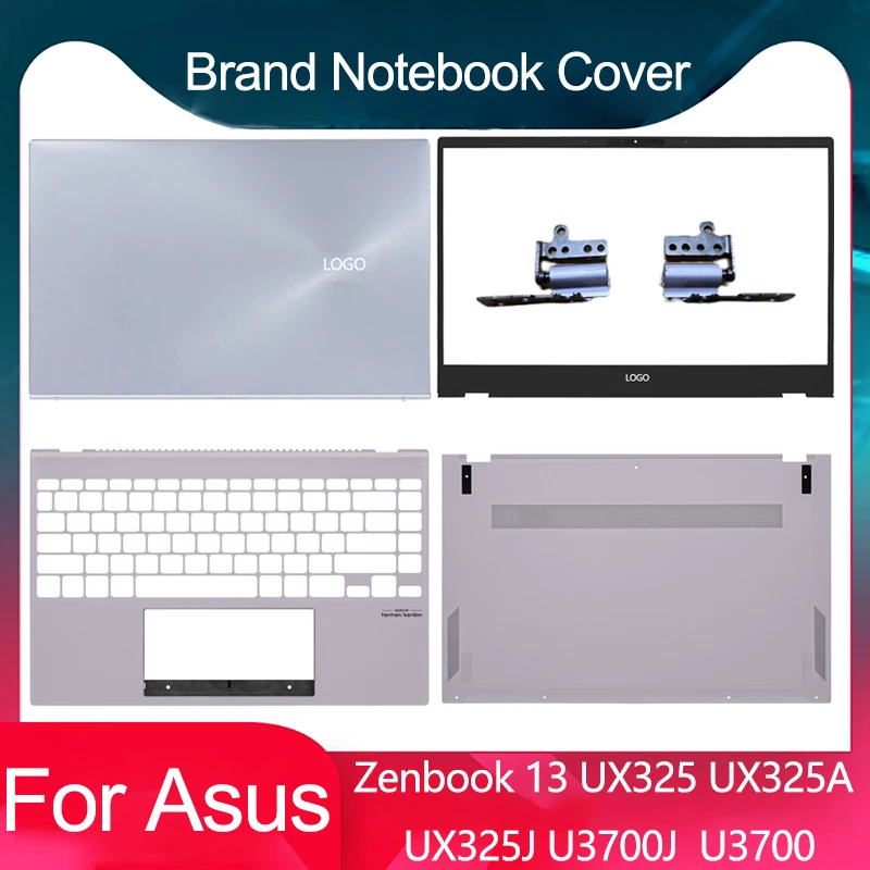 

Новинка для ASUS ZenBook UX325 UX325A UX325J UX325E U3700J, задняя крышка ЖК-дисплея для ноутбука/передняя панель/подставка для рук/нижняя часть корпуса/петли серебристый голубой