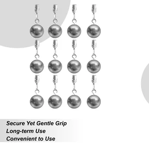 Weights For Curtains 12 Pieces Stainless Steel Weights Party Drapery Holder With Clamp For Outdoor Picnic Party Dining Kitchen