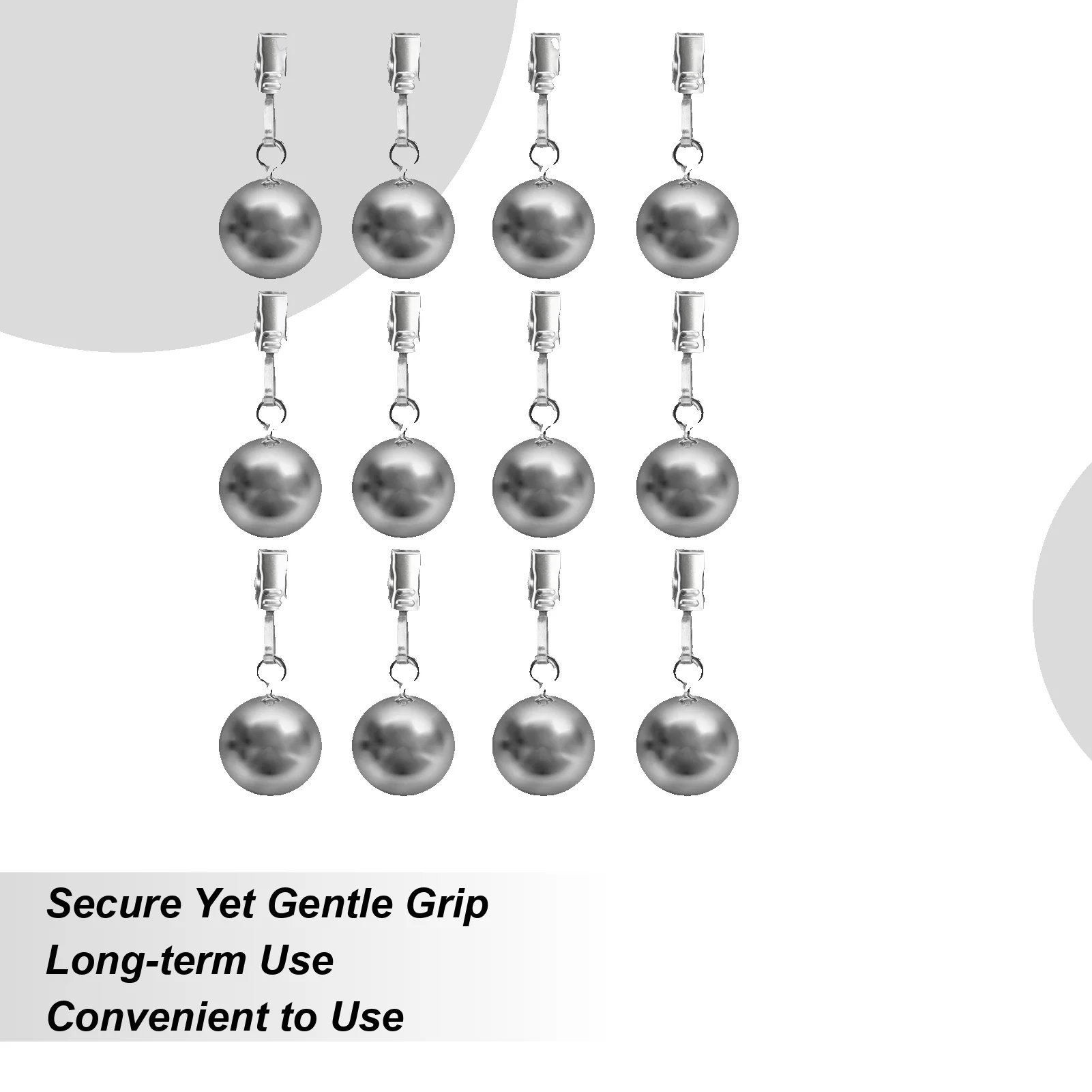 Weights For Curtains 12 Pieces Stainless Steel Weights Party Drapery Holder With Clamp For Outdoor Picnic Party Dining Kitchen