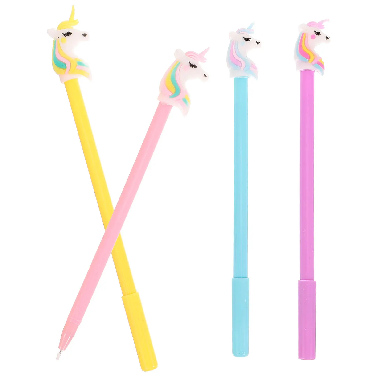 

4Pcs Creative Gel Pen Theme Fine Detail Smooth Ink Flow Fashionable Stationery for Daily Use Random Color