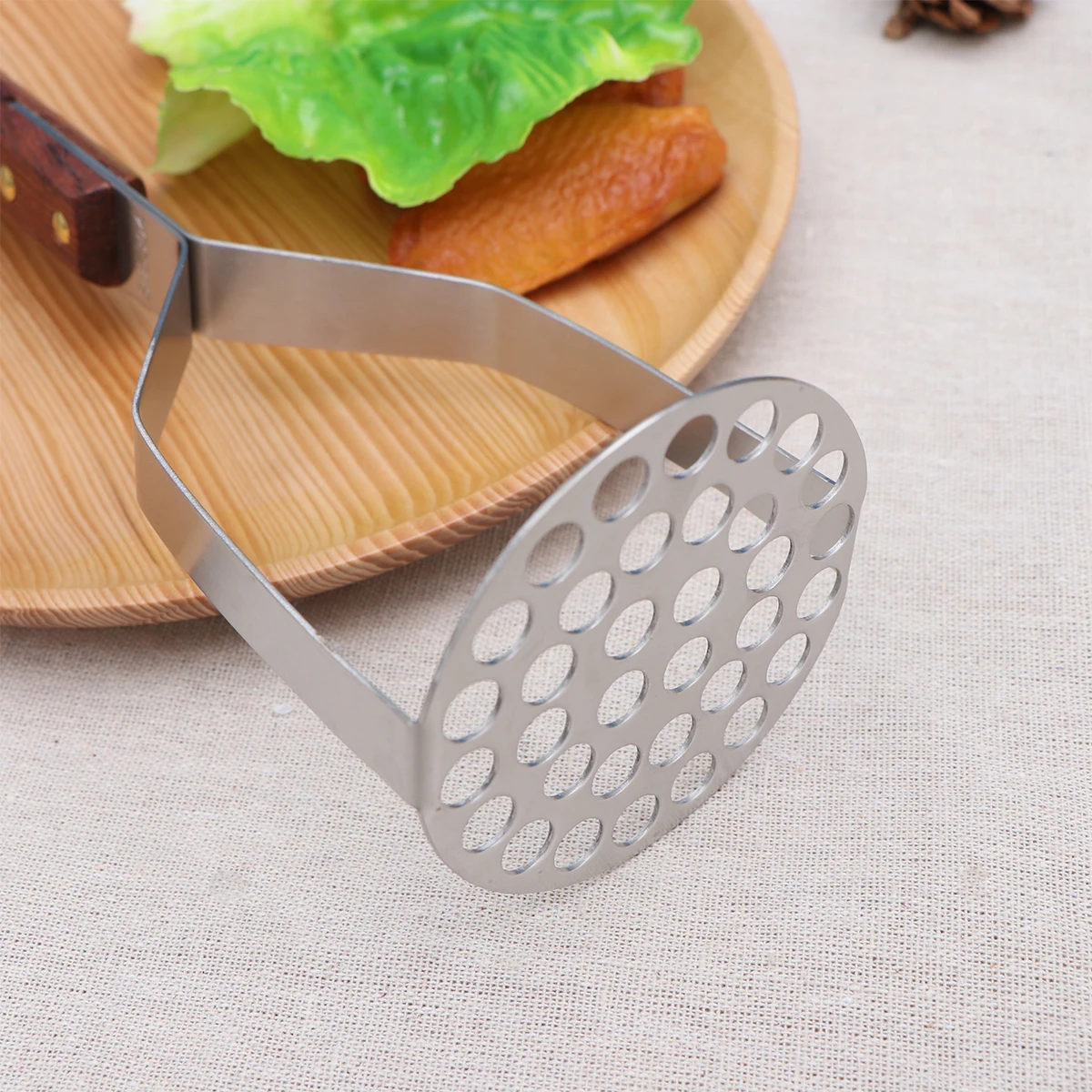 

Stainless Steel Potato Press Kitchen Accessory Slicer Garlic Chopper Grinder Food Crusher Ricer Masher Carrot Presser