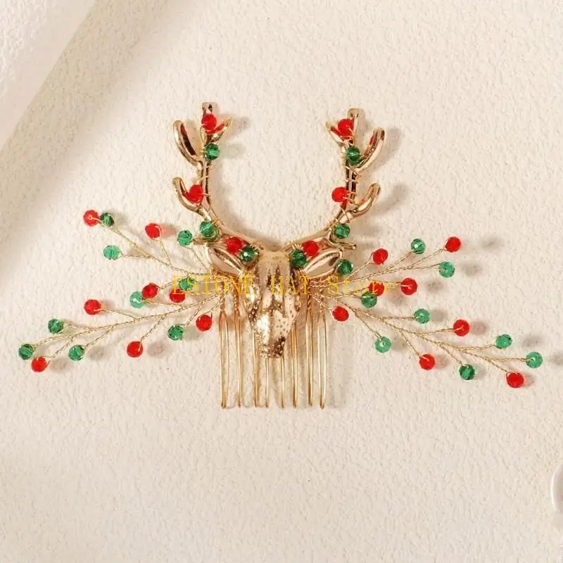 49MF Holiday Hairhoop Christmas REINDERE DADA Festival Festival accesorios accesorios toda edad