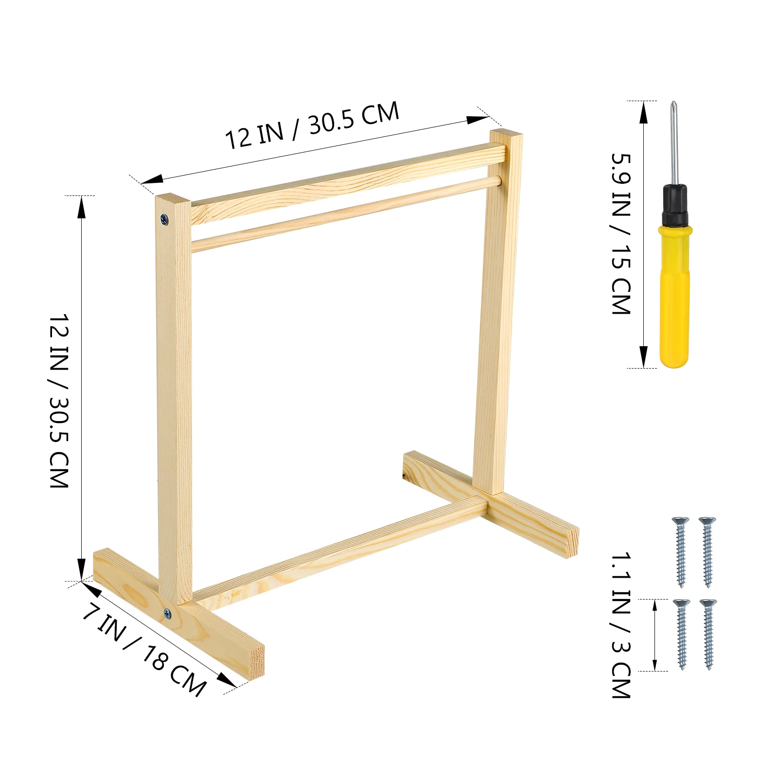 Wooden Dolls Clothes Holder Wooden Coat Holder Garment Holder Mini Clothes Hanging Rack Clothes Organizer Hanger Rack 2025 NEW