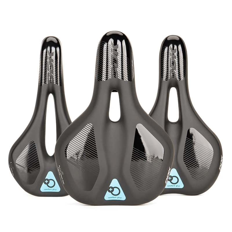 

Мягкая губка с эффектом памяти, противоударное велосипедное сиденье, удобное кожаное седло для горного велосипеда, Mtb, большая подушка для ягодиц, седло для велосипедного сиденья