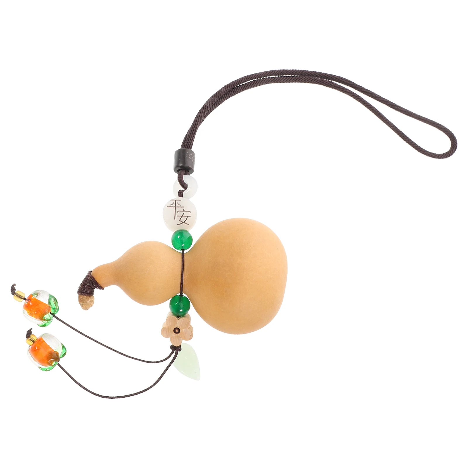 

Car Interior Natural Gourd Pendant Dried Hulu Feng Shui Rearview Mirror Hanging Good Luck Amulet Charm Car Hanging Amulet