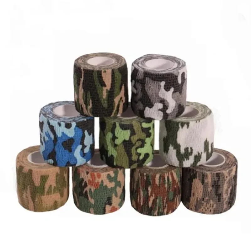 5cmx4.5m Children Baby Camo Self-adhesive Elastic Bandage for First Aid Kits Bandages Travel Non-woven Wound Dressing Bandages