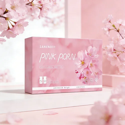 Imagen 2 del producto Suero Facial Sanendi PDRN Pink Cocktail con ADN de Salmón para Dermapen, Ácido Hialurónico para una Piel Radiante, Cuidado Facial Coreano, 5mlX10 viales