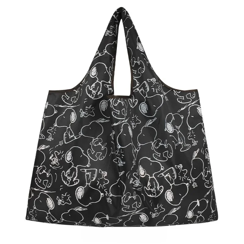 

Cartoon Snoopys Eco Friendly Supermarket Buy Vegetable Bag Waterproof Handheld Shopping Folding Portable Single Shoulder Bag