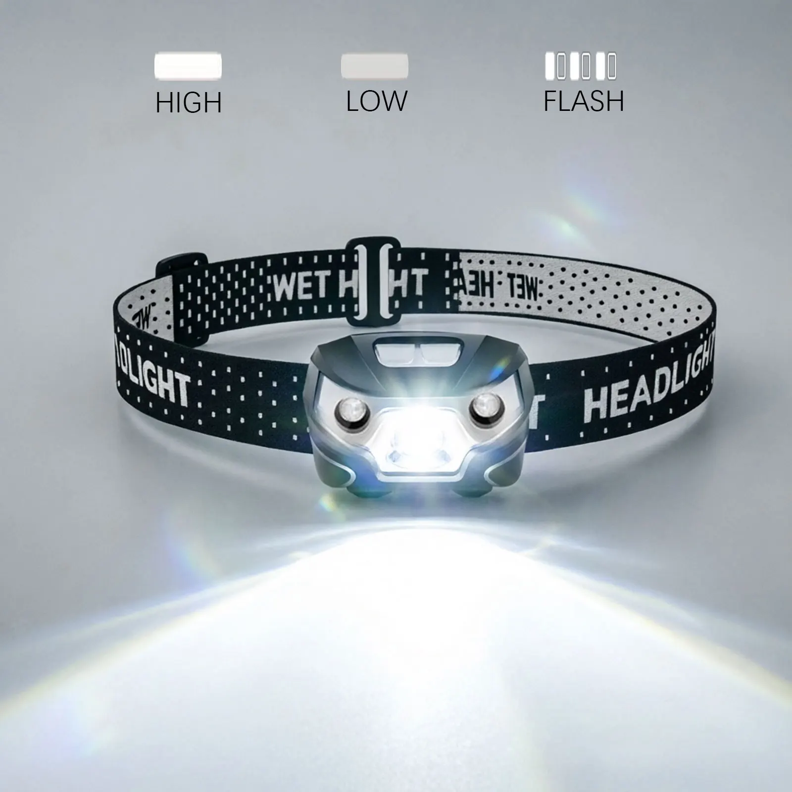 5 Modes LED Mini Headlamp White Red Headlight Torch 3 AAA Battery Camping Hunting Flashlight Lamp Beekeeping Fishing Flash Light
