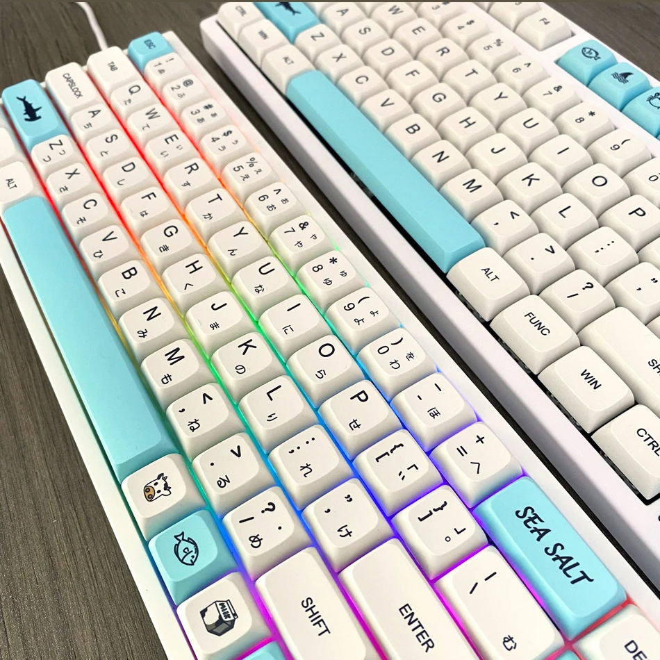 ZDA Keycaps for Ortholinear Mechanical Keyboards RGB75 XD75 KBD75 61 87 104 108 Compatible with Kailh Gateron Cherry MX Switches