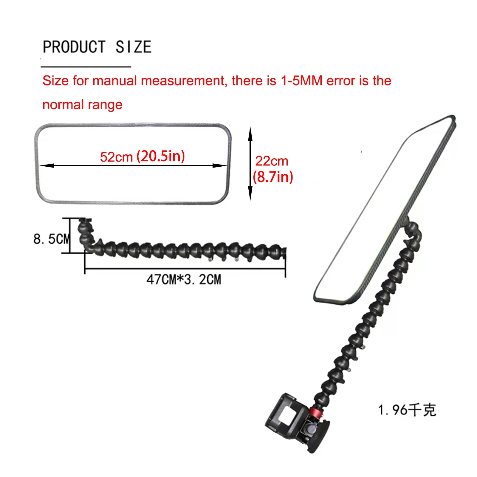 Large Light Panel Car Dent PDR Light 9 Light Styles Adjustment With Two 6000 MAh Batteries And A Fast Charging Dock