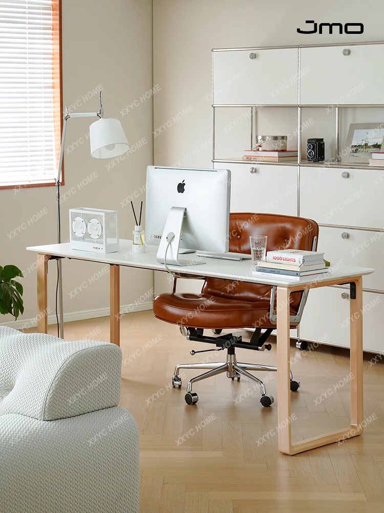 

Простой двойной стол из цельного дерева, можно настроить, компьютерный стол для небольшой квартиры, учебный стол