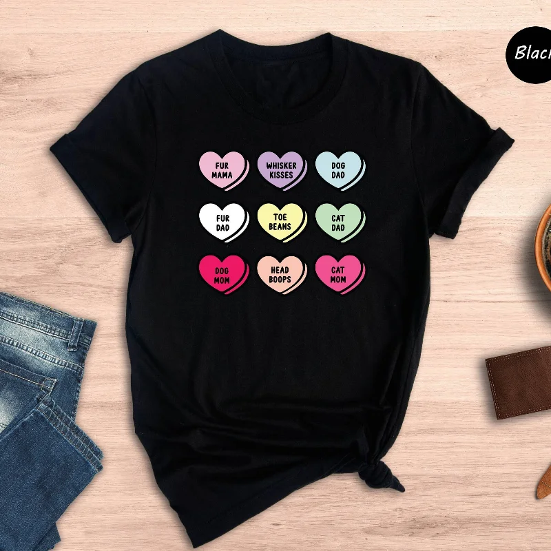 Veterinarian T Shirt Conversation Hearts Animal Doctor Dog Cute Veterinary