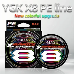 Original Japan YGK X-BRAID Upgrade X8 Super Strong Saltwater Fishing Line 150M/200M 8 Strands Multifilament Muiltcolor PE line