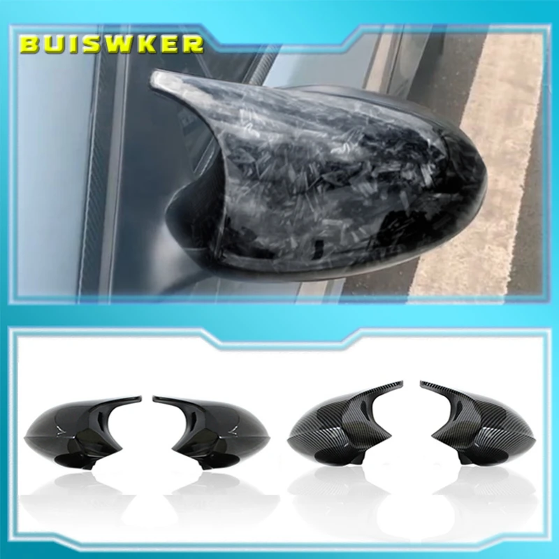 

For BMW 1 3 Series E81 E82 E87 E88 E90 E91 E92 E93 2005-2009 Car Side Wing Mirror Cover Rear-View Caps Black high quality types