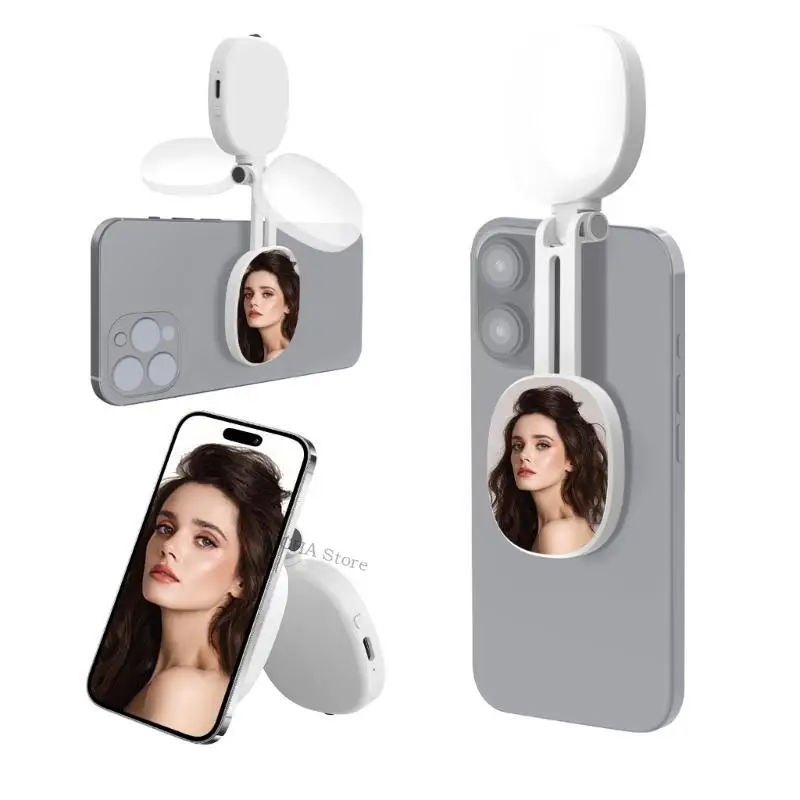 3 نغمة الهاتف المغناطيسي كاميرا مصباح ذراع قابلة للطي قابلة للطي دقة اللون ＞ 70 ضوء الماكياج المحمول لمنتج الفيديو 3xue