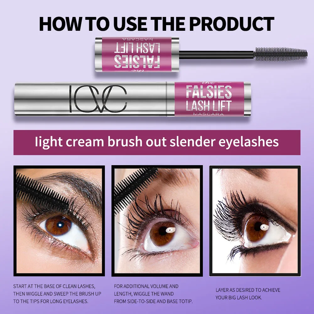 5D Silk Fiber Mascara Lash Color Mascara Waterproof 14 Colors 3D Mascara Eyelash Extension Thick Lengthening Eye Lashes Cosmetic