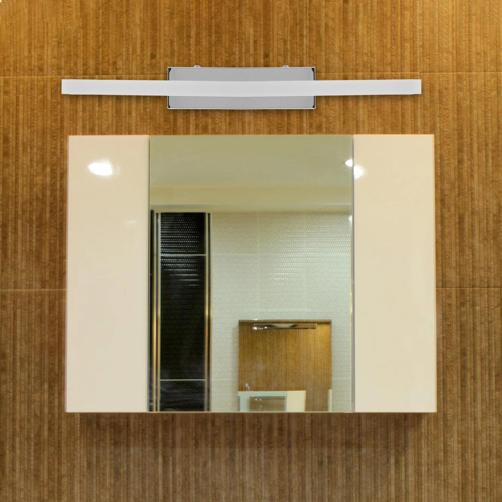 

LED Mirror Front Light Wall Vanity Lamp Metal Strip Horizontal Vertical Installation Brightness Makeup Lamp