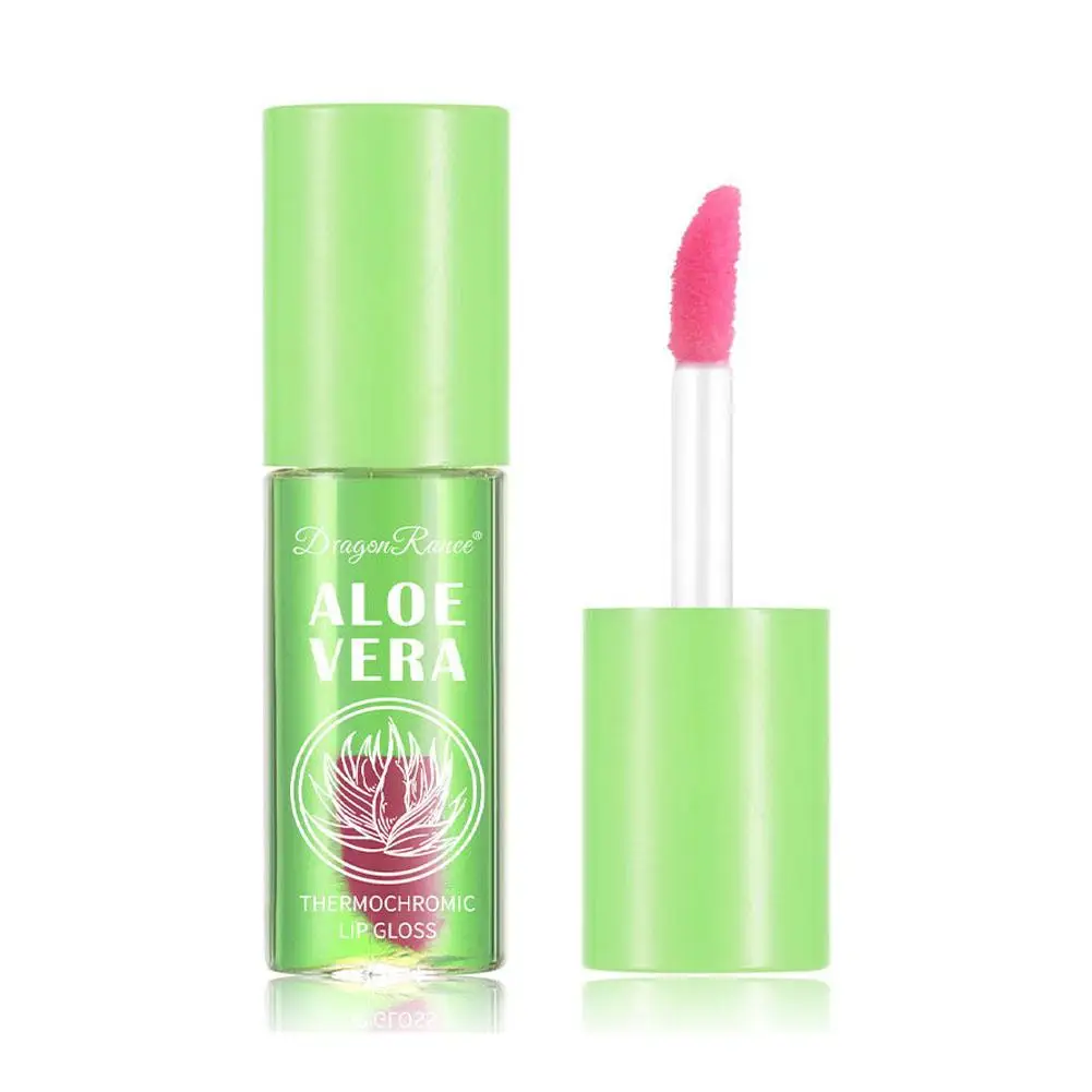 Waterproof Moisturizing Natural Aloe Essence Lip Gloss Changable Long Lip Fine Makeup Lasting Lines Cosmetics Color Repairi Y8T6