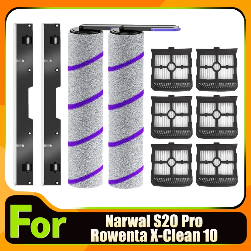 acessorios-para-aspirador-de-po-narwal-s20-pro-rowenta-x-clean-10-escova-rolante-filtro-hepa-lamina-de-substituicao