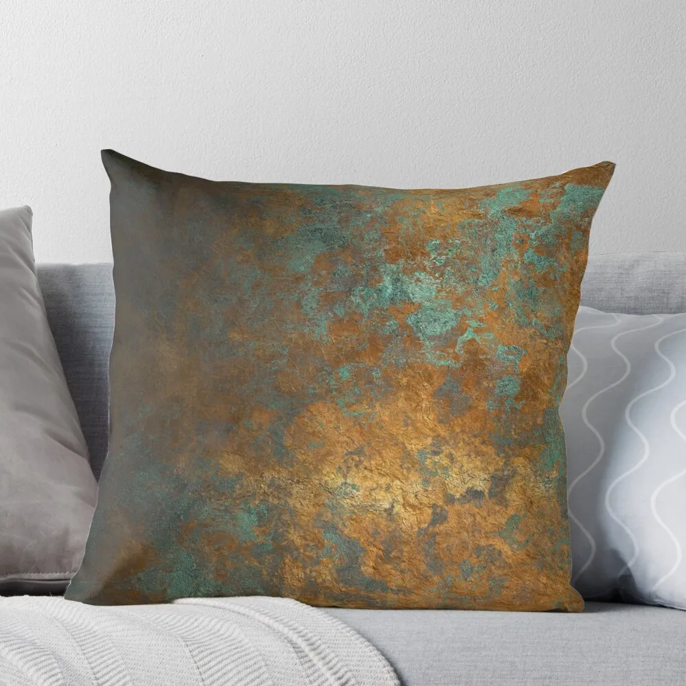 

oxidized copper Throw Pillow Christmas Throw Pillows Covers luxury throw pillow covers