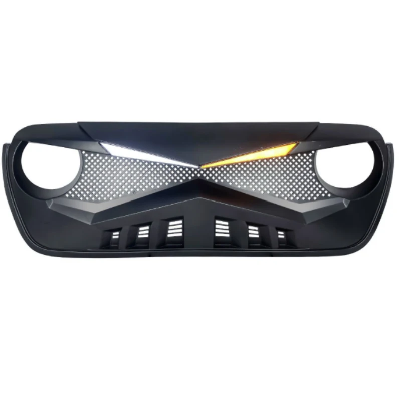 Suitable for 2018+ Jeep Wrangler JL, High Quality Plastic Knight Front Grille, 4x4 Offroad Body Kit Parts