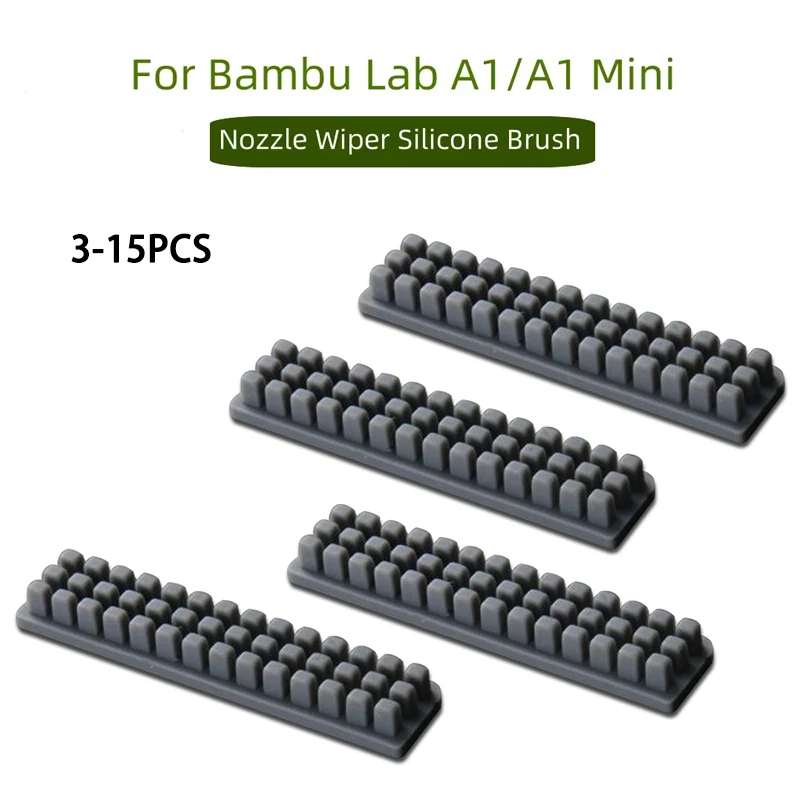 

Силиконовая щетка для очистки насадок Bambu Lab A1, инструмент для 3D-принтера, установленная на подставке, силиконовая щетка, насадка для стеклоочистителя для Bambulab A1 Mini