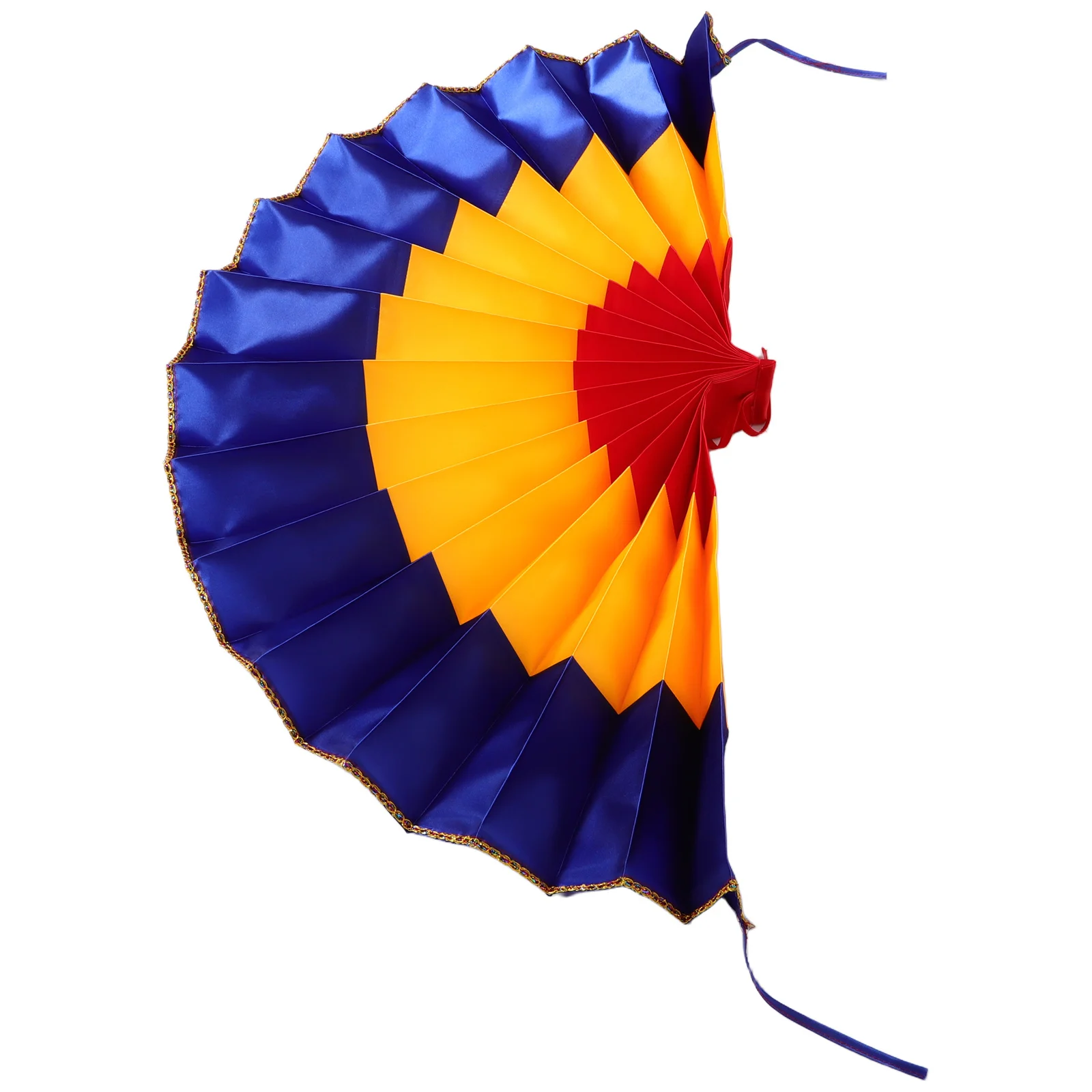 

Large Hanging Cloth Fan Wall Art Korean Style Decorative Fabric Fans for Restaurant Cafe Home Party Decoration