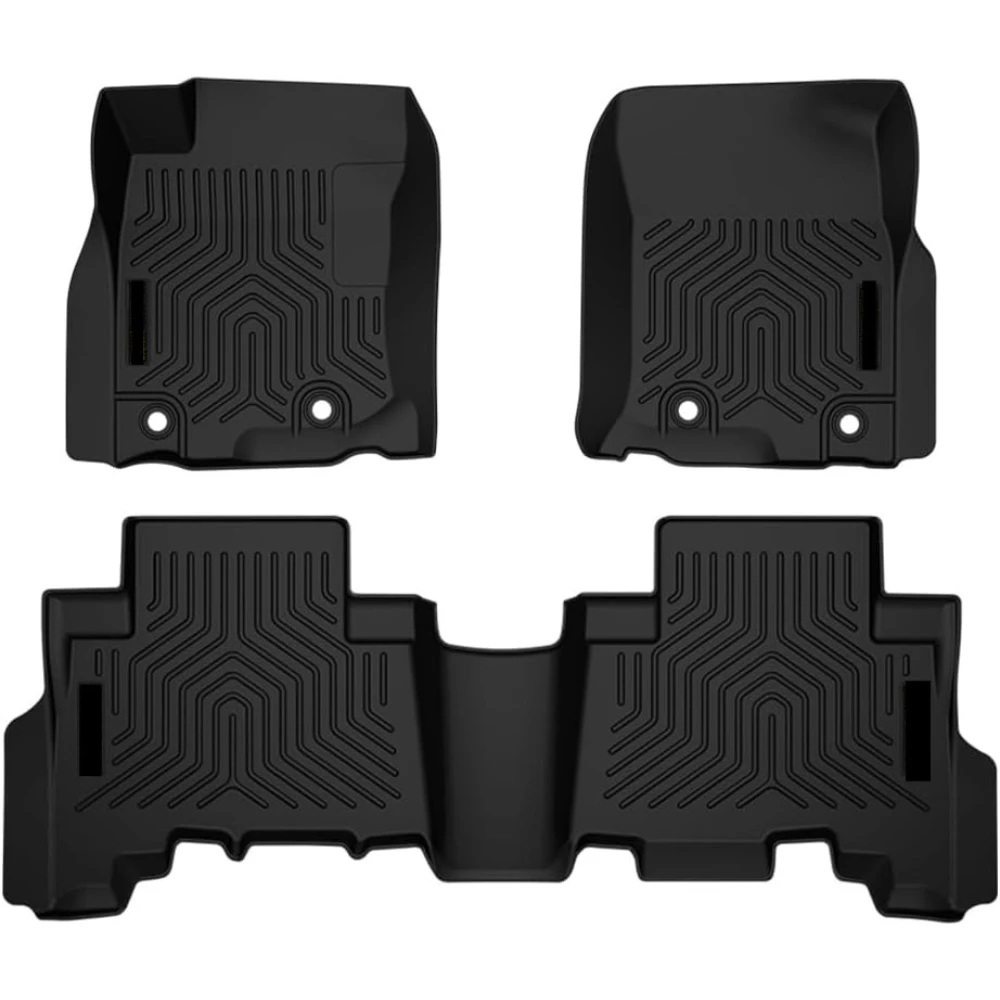 

Грузовые вкладыши TPE для Toyota 4Runner 2013-2023/Fit Lexus GX460 2014-2023, 1-й и 2-й ряд, 3 шт., коврики, всепогодные напольные вкладыши для интерьера