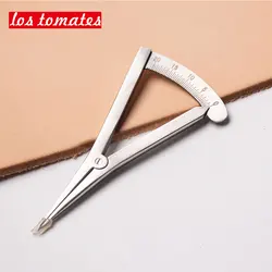 Leather Adjustable Scriber Wheel Compass With Scale Marking Tool Scriber Stitch Distance Groove Gauge Device Craftwork Supplies