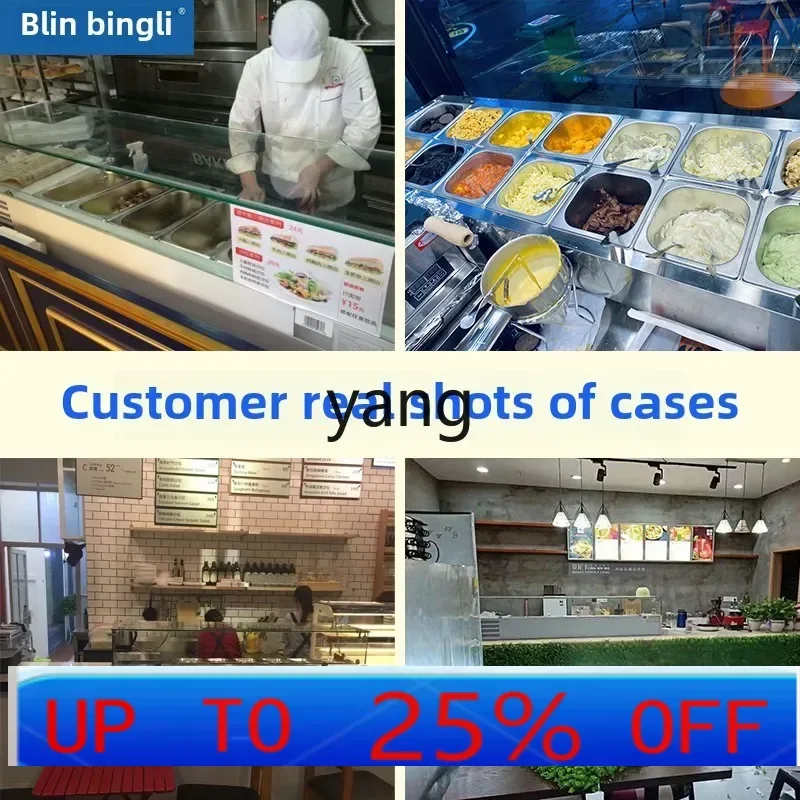 

LMMCommercial Fresh-keeping Desktop Refrigerated Display Salad Table Desktop Pizza Console